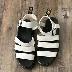 Dr Marten Women’s White and Black Sandals